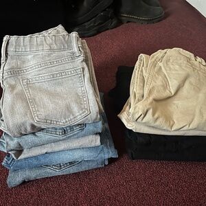 Boys assorted pants and jeans size 14